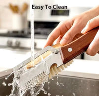 3 in 1 Stainless Steel Vegetable Peeler, Slicer & Shredder – Imported Quality with Wooden Handle